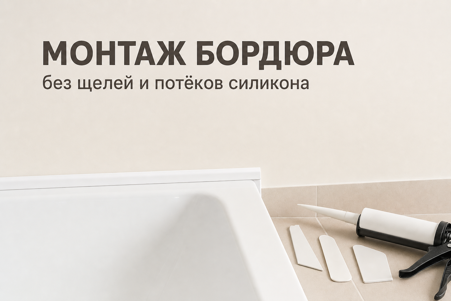 Монтаж бордюра без щелей: на что клеить, как герметизировать и убрать силикон  | Интернет-магазин BNV